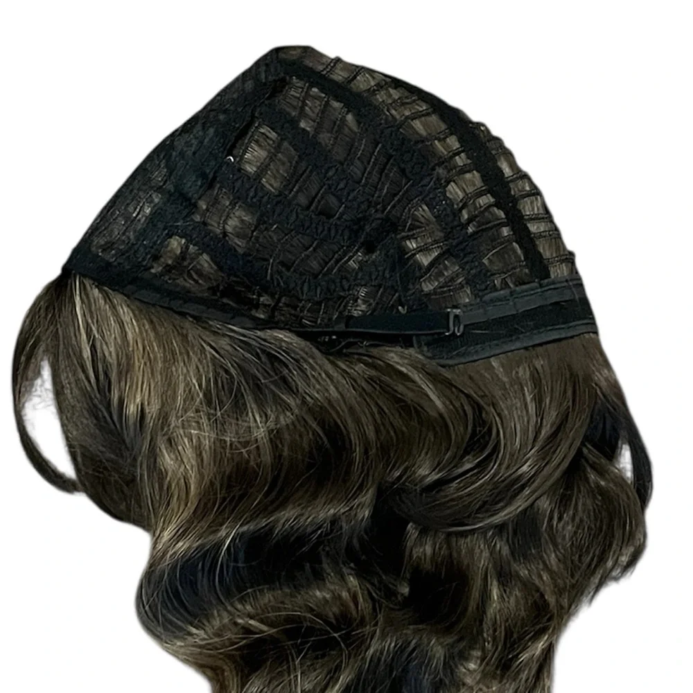 New Wig Wavy Honey Brown Mix Light blonde Highligts 12' inch